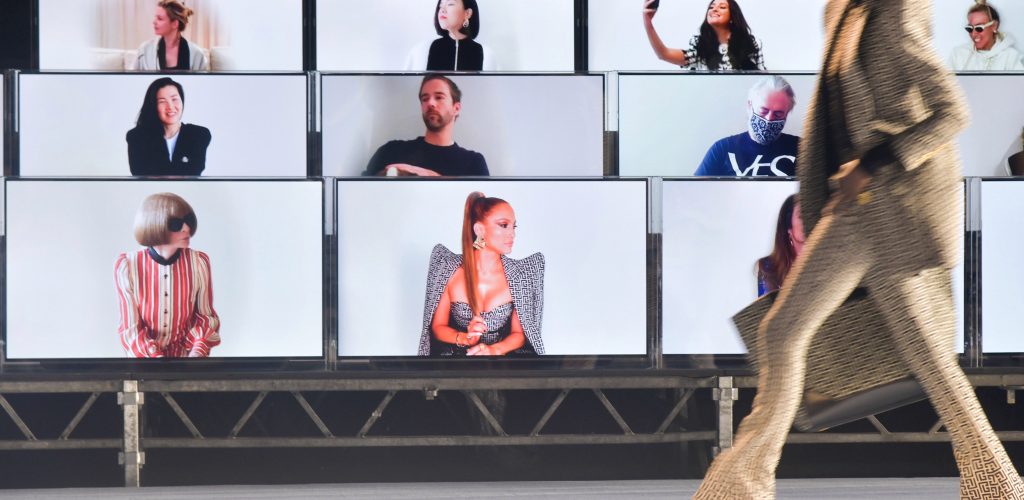 Digital fashion shows | Front row at Balmain RTW Spring 2021.
